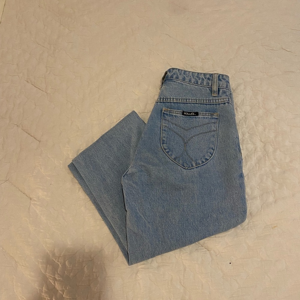 Rolla’s light wash straight jeans